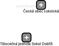 Tělocvičná jednota Sokol Dobříš - náhled vizuálního zobrazení vztahů obchodního rejstříku