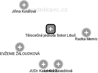 Tělocvičná jednota Sokol Libuš - náhled vizuálního zobrazení vztahů obchodního rejstříku