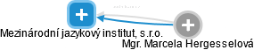 Mezinárodní jazykový institut, s.r.o. - náhled vizuálního zobrazení vztahů obchodního rejstříku