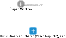 British American Tobacco (Czech Republic), s.r.o. - náhled vizuálního zobrazení vztahů obchodního rejstříku