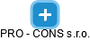 PRO - CONS s.r.o. - náhled vizuálního zobrazení vztahů obchodního rejstříku