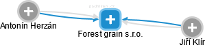 Forest grain s.r.o. - náhled vizuálního zobrazení vztahů obchodního rejstříku