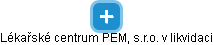 Lékařské centrum PEM, s.r.o. v likvidaci - náhled vizuálního zobrazení vztahů obchodního rejstříku