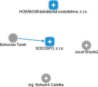 SODOSPOL, s.r.o. - náhled vizuálního zobrazení vztahů obchodního rejstříku