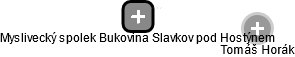 Myslivecký spolek Bukovina Slavkov pod Hostýnem - náhled vizuálního zobrazení vztahů obchodního rejstříku