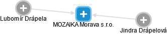 MOZAIKA Morava s.r.o. - náhled vizuálního zobrazení vztahů obchodního rejstříku