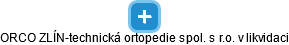 ORCO ZLÍN-technická ortopedie spol. s r.o. v likvidaci - náhled vizuálního zobrazení vztahů obchodního rejstříku
