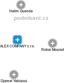 ALEX COMPANY s.r.o. - náhled vizuálního zobrazení vztahů obchodního rejstříku