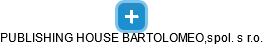 PUBLISHING HOUSE BARTOLOMEO,spol. s r.o. - náhled vizuálního zobrazení vztahů obchodního rejstříku