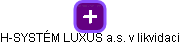 H-SYSTÉM LUXUS a.s. v likvidaci - náhled vizuálního zobrazení vztahů obchodního rejstříku