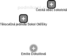 Tělocvičná jednota Sokol Okříšky - náhled vizuálního zobrazení vztahů obchodního rejstříku