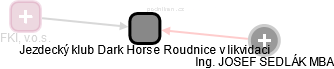 Jezdecký klub Dark Horse Roudnice v likvidaci - náhled vizuálního zobrazení vztahů obchodního rejstříku