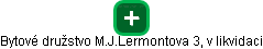 Bytové družstvo M.J.Lermontova 3, v likvidaci - náhled vizuálního zobrazení vztahů obchodního rejstříku