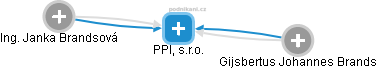 PPI, s.r.o. - náhled vizuálního zobrazení vztahů obchodního rejstříku