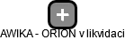 AWIKA - ORION v likvidaci - náhled vizuálního zobrazení vztahů obchodního rejstříku