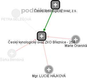 Český kynologický svaz ZKO Březnice - 254 - náhled vizuálního zobrazení vztahů obchodního rejstříku
