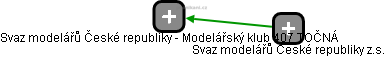 Svaz modelářů České republiky - Modelářský klub 407 TOČNÁ - náhled vizuálního zobrazení vztahů obchodního rejstříku
