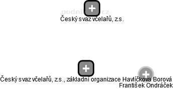 Český svaz včelařů, z.s., základní organizace Havlíčkova Borová - náhled vizuálního zobrazení vztahů obchodního rejstříku