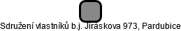 Sdružení vlastníků b.j. Jiráskova 973, Pardubice - náhled vizuálního zobrazení vztahů obchodního rejstříku