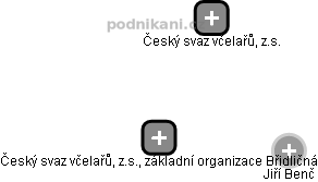 Český svaz včelařů, z.s., základní organizace Břidličná - náhled vizuálního zobrazení vztahů obchodního rejstříku