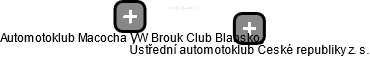 Automotoklub Macocha VW Brouk Club Blansko - náhled vizuálního zobrazení vztahů obchodního rejstříku