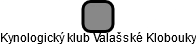 Kynologický klub Valašské Klobouky - náhled vizuálního zobrazení vztahů obchodního rejstříku