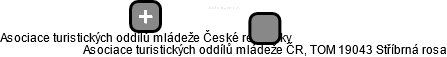 Asociace turistických oddílů mládeže ČR, TOM 19043 Stříbrná rosa - náhled vizuálního zobrazení vztahů obchodního rejstříku