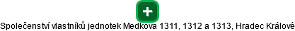 Společenství vlastníků jednotek Medkova 1311, 1312 a 1313, Hradec Králové - náhled vizuálního zobrazení vztahů obchodního rejstříku