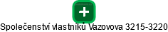 Společenství vlastníků Vazovova 3215-3220 - náhled vizuálního zobrazení vztahů obchodního rejstříku