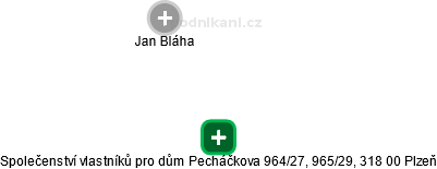 Společenství vlastníků pro dům Pecháčkova 964/27, 965/29, 318 00 Plzeň - náhled vizuálního zobrazení vztahů obchodního rejstříku
