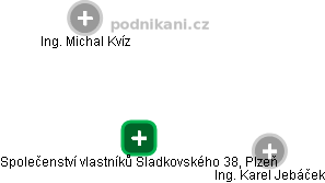 Společenství vlastníků Sladkovského 38, Plzeň - náhled vizuálního zobrazení vztahů obchodního rejstříku