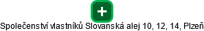 Společenství vlastníků Slovanská alej 10, 12, 14, Plzeň - náhled vizuálního zobrazení vztahů obchodního rejstříku