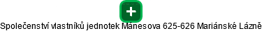 Společenství vlastníků jednotek Mánesova 625-626 Mariánské Lázně - náhled vizuálního zobrazení vztahů obchodního rejstříku