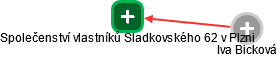 Společenství vlastníků Sladkovského 62 v Plzni - náhled vizuálního zobrazení vztahů obchodního rejstříku