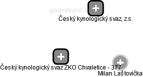 Český kynologický svaz ZKO Chvaletice - 377 - náhled vizuálního zobrazení vztahů obchodního rejstříku
