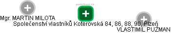 Společenství vlastníků Koterovská 84, 86, 88, 90, Plzeň - náhled vizuálního zobrazení vztahů obchodního rejstříku