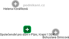 Společenství pro dům v Plzni, Krajní 130/4 - náhled vizuálního zobrazení vztahů obchodního rejstříku