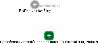 Společenství vlastníků jednotek domu Toužimská 930, Praha 9 - náhled vizuálního zobrazení vztahů obchodního rejstříku