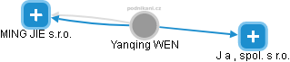  Yanqing W. - Vizualizace  propojení osoby a firem v obchodním rejstříku