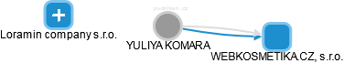 YULIYA KOMARA - Vizualizace  propojení osoby a firem v obchodním rejstříku