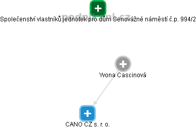 Yvona Cascinová - Vizualizace  propojení osoby a firem v obchodním rejstříku